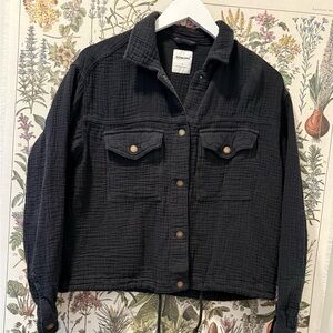 Sonoma Quilted Black Utility Jacket